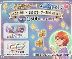 鑑定×引き寄せであなた専用オーダー表を作成します イメージ1