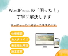 WordPress設定・カスタマイズ丁寧に行います イメージ1