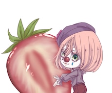 可愛いフルーツとデフォルメキャラクターを描きます イメージ1