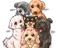 デフォルメ調でペット/動物をイラストにます イメージ1