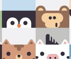 口が四角いキャラクターの絵を書きます イメージ1
