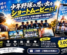 写真から感動のショートムービーを制作します イメージ1