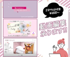 動画編集を承ります YouTube本編・ショート動画、SNS、販促動画など