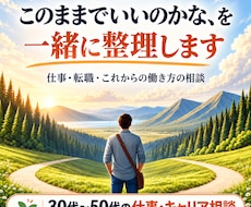 仕事・転職・これからの働き方を一緒に整理します イメージ1