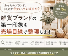 雑貨ブランドの第一印象を整理します イメージ1