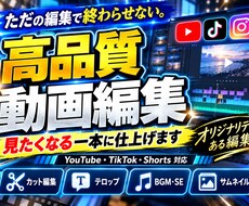 YouTubeに投稿する動画の編集をいたします イメージ1