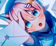 瞳がキラキラ！綺麗で可愛いイラスト作成します イメージ1