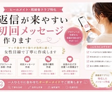 返信が来やすい初回メッセージ・プロフィール作ります 既婚者向けマッチング(ヒールメイト・既婚者クラブ)特化