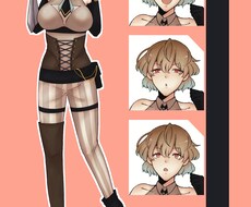 20代男女の立ち絵・全身イラスト描きます イメージ1