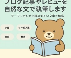 ブログ記事やレビューを自然な文で執筆します イメージ1
