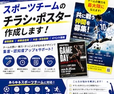 スポーツ専門！チラシ・ポスター・Tシャツ制作します イメージ1