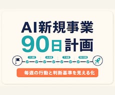 AI新規事業の90日計画を作ります アイデアを検証可能な週次計画へ落とし込みます