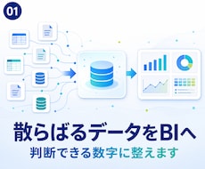 データを整備・マッピングしBIへ出力します イメージ1