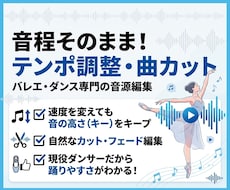 バレエ専門！音源カット・テンポ調整します イメージ1