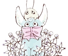 可愛いオリジナルイラストをお描きいたします デジタル化が進む中、手描き水彩で注目度アップ⭐︎