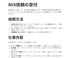 MIX初心者が依頼を受け付けます イメージ1