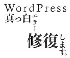 ワードプレスの「致命的エラー」「白表示」復旧します WordPressのエラーや真っ白の状態を確認できるよう対処