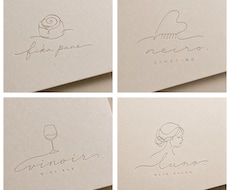 手書きのおしゃれなロゴを制作します イメージ1
