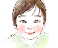水彩画風✨心温まる優しい似顔絵をお描きします イメージ1