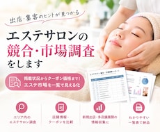 エステサロンの競合・市場調査をします イメージ1