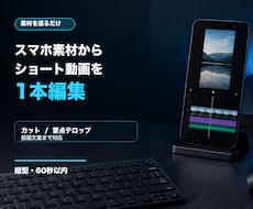 スマホ素材からショート動画を1本編集します イメージ1
