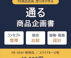 PB企画歴15年が商品企画書とコンセプトを作ります イメージ1