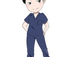 SNSのオリジナルアイコン、ミニキャラ描きます 自分のオリジナルアイコンが欲しいけど 絵がかけないという方へ