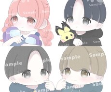SNS等の可愛いアイコン、イラストを描きます イメージ1