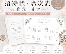 特別な一日を彩る招待状・席次表を制作します イメージ1