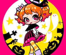 ポップで目を引くミニキャラ描きます アイコン、動画などのミニキャラにどうぞ