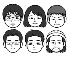 ワンコイン♪シンプルで可愛い似顔絵を描きます LINE・SNSのアイコンなどにいかがですか？