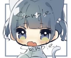 デフォルメアイコン描きます SNSアイコン、配信や観賞用に！満足して貰えるまで修正◎
