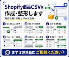 Shopifyの商品CSVを作成・整形します イメージ1