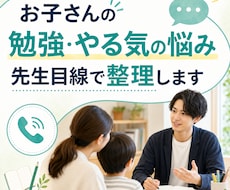 お子さんの勉強・やる気の悩みを整理します 保護者の不安を先生目線で言語化します