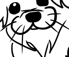 愛犬のラフイラスト描きます イメージ1