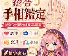 手相で総合運を丁寧に鑑定します イメージ1