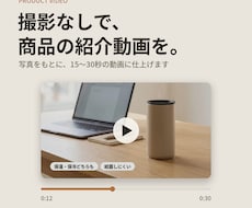撮影なしで商品の紹介動画を制作します イメージ1