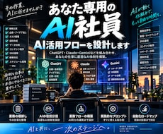 あなた専用のAI社員・AI活用フローを設計します イメージ1
