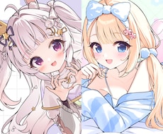 かわいい女の子のイラストをお描きします イメージ1