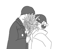 シンプルなイラスト描きます 淡い色味がお好きな方におすすめ