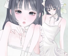 透明感のある大人かわいいイラストを描きます イメージ1