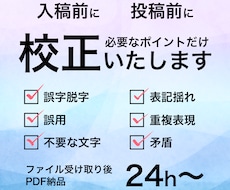 同人原稿校正 ページ数or文字数問わず承ります イメージ1