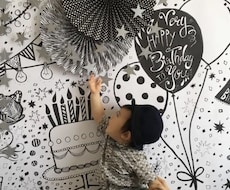 元デザイナーがフォトジェニックなポスター描きます 誕生日やニューボーンフォトなど撮りたい方におすすめ！
