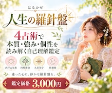 4占術であなたの本質・強み・個性を読み解きます 自分の性質を深く知り、仕事や人間関係を見つめ直すヒントに
