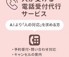 人が受ける電話受付代行サービスをします イメージ1