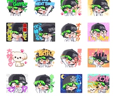 オリジナルのカワイイLINEスタンプを作ります 可愛らしいLINEスタンプの制作を承ります♪(8個～)