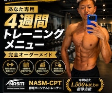 あなた専用の筋トレメニューを作成します 自分で続けられる身体づくりをプロがサポート