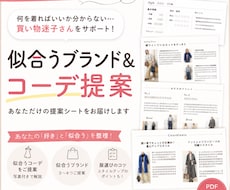 買い物迷子さん向け｜似合う服とブランドご提案します イメージ1