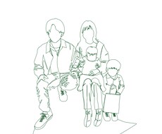 お写真を元に、オシャレな一筆描きイラストを描きます イメージ1