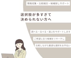 あなたの代わりに条件に合う最適候補を提案します イメージ1
